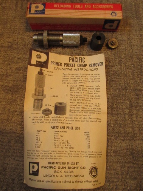 Pacific Pocket Primer Crimp Remover