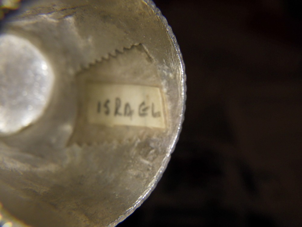 Thimble Filigree fine silver Israel