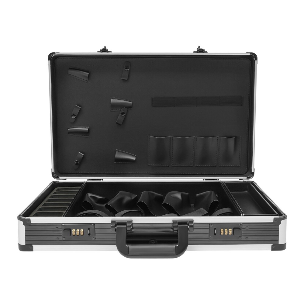 Professional Barber Carrying Case Organizer Clipper Box Travel Carry Case + Code