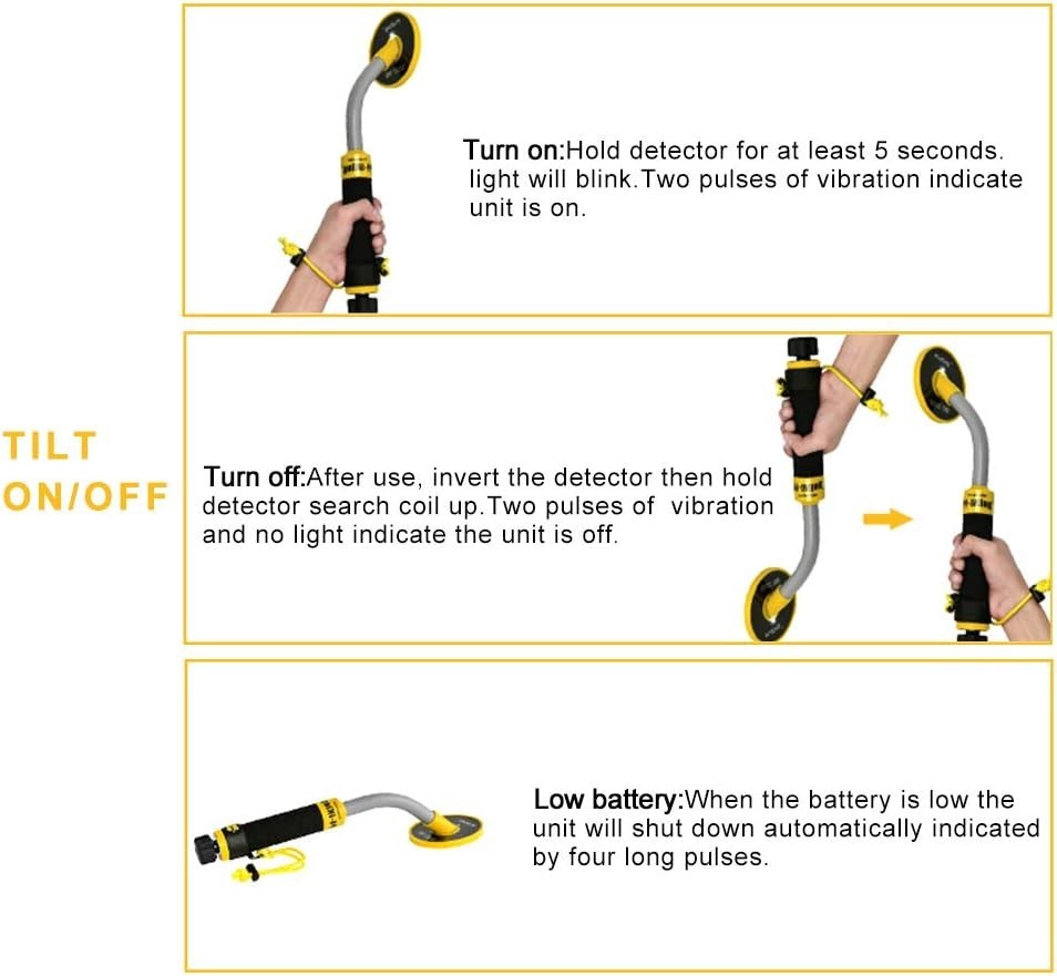 Lightweight Underwater Metal Detector - High Sensitivity with Adjustable Length