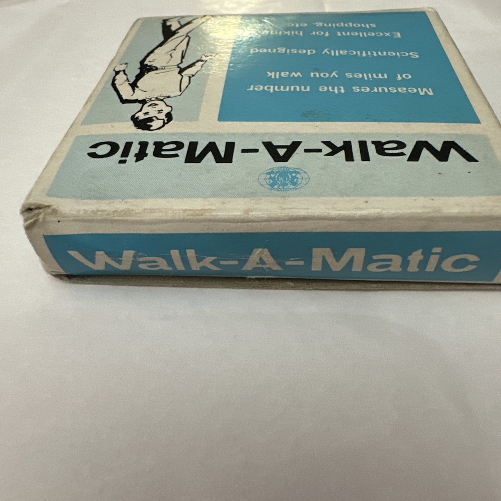 Vintage Walk-A-Matic Mechanical Pedometer w/ Box & Instructions Works