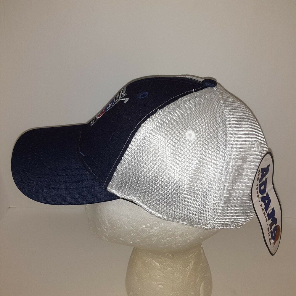 Chub Open 21st Annual Golf Hat Cap Strap Back Blue White Mesh Script Clubs Logo