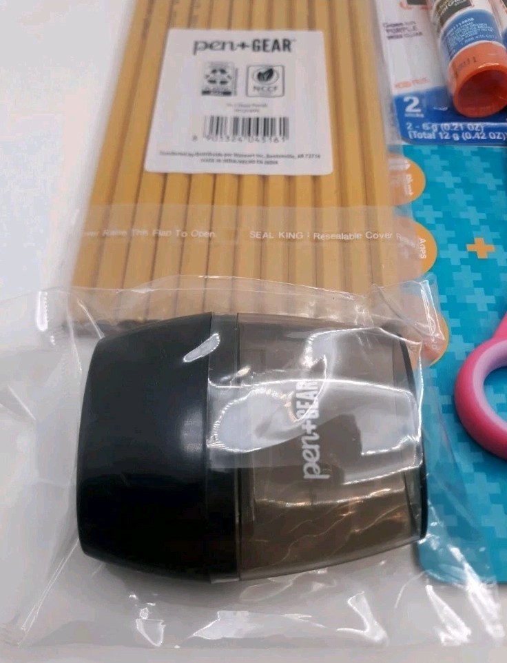 Schools Supplies Bundle kit (w/ Pink Scissors)