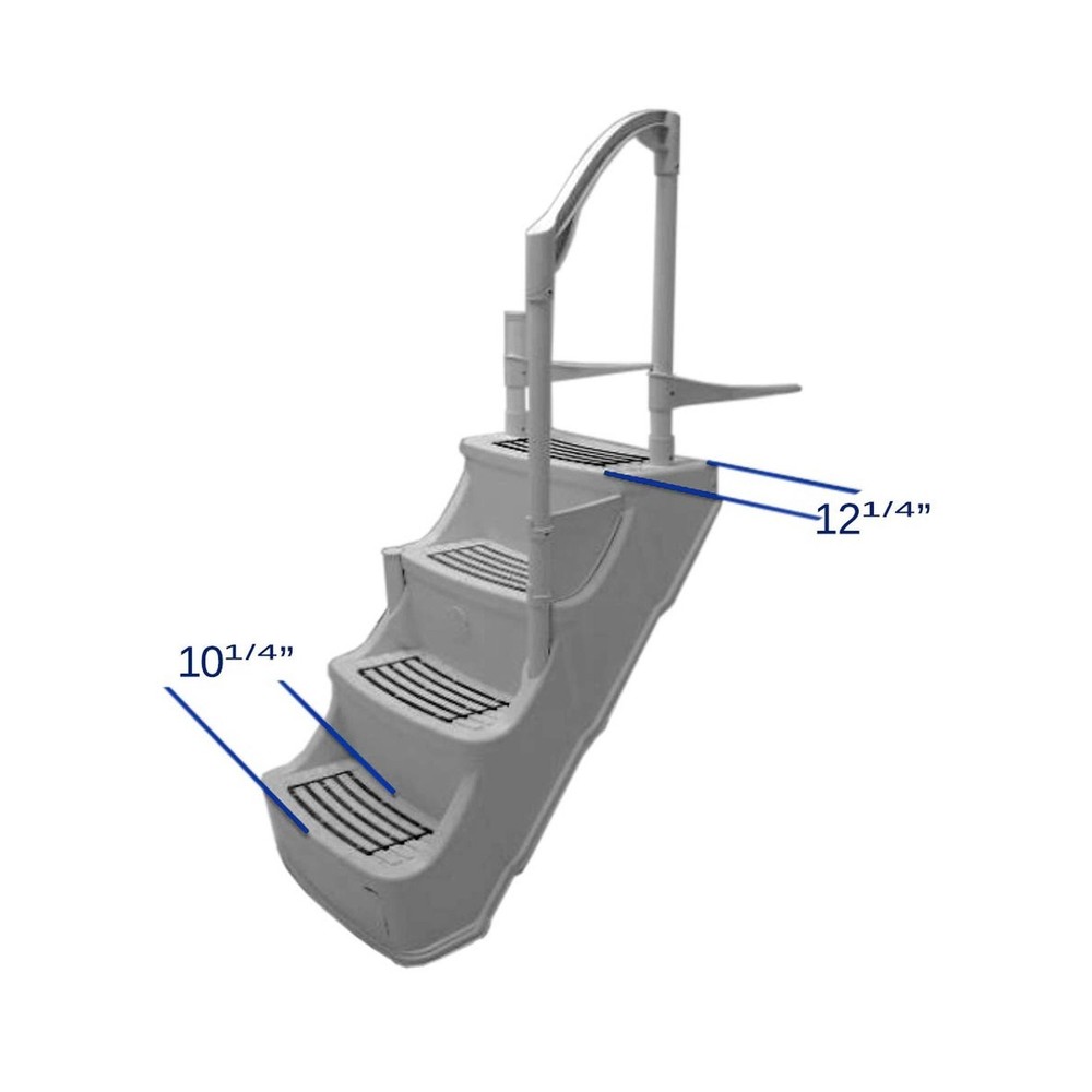 Drop in Step for Above Ground Pools White