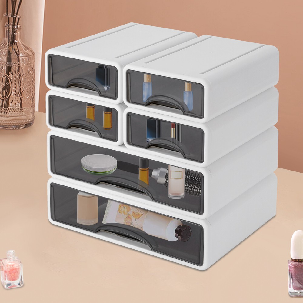 13.4*9.8*13 in PP Rectangular Desktop Organizer Office 6-drawer Organizer