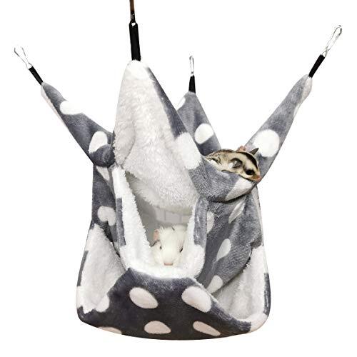 Small Animals 3 Layers Bunkbed Cage Hanging Hammock for Squirrel Hamster Rat