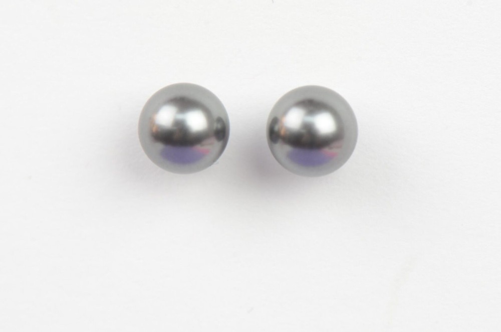 925 Solid Sterling Silver Beautiful Classic Pearls Stud Earrings