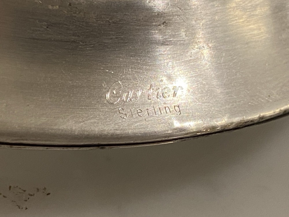 Vintage Cartier Sterling Silver Coaster