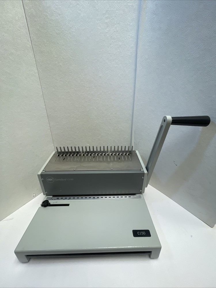 GBC CombBind C150 Heavy Duty Comb Binding Machine Commercial – Tested