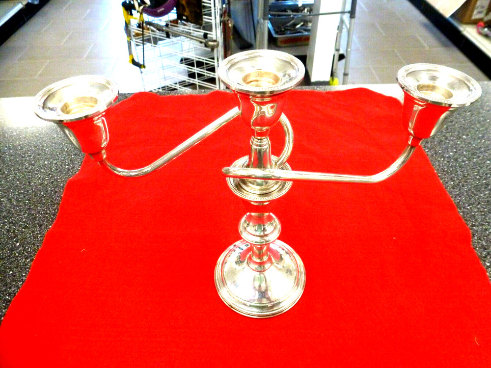 International Sterling Silver Candle Holders