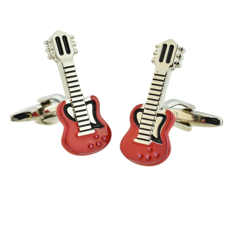 Red Guitar Cufflinks X2PSN281