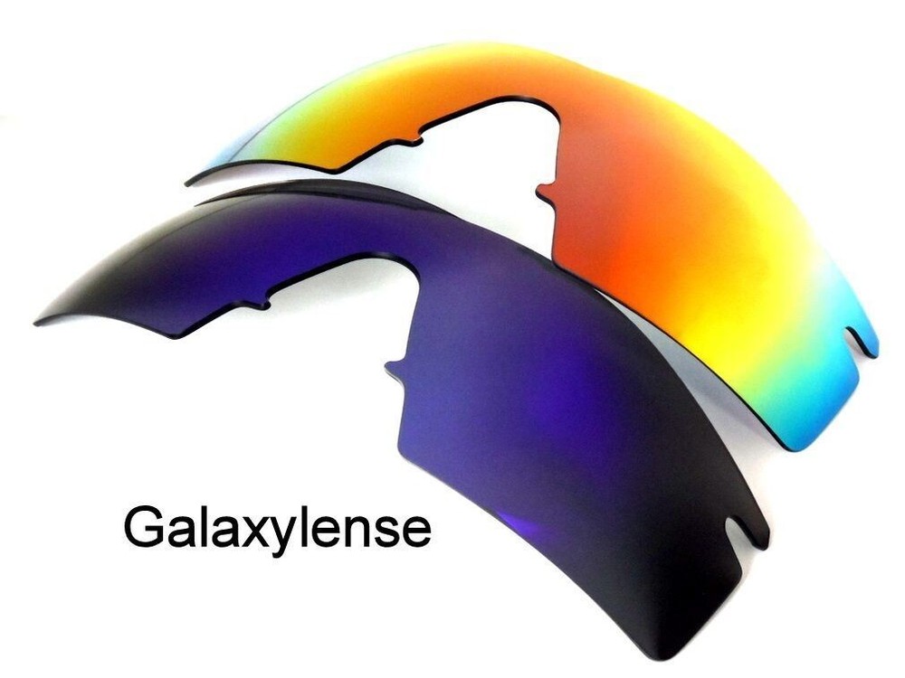 Galaxy Replacement Lenses For Oakley M Frame Strike Polarized Blue&Red 2Pair
