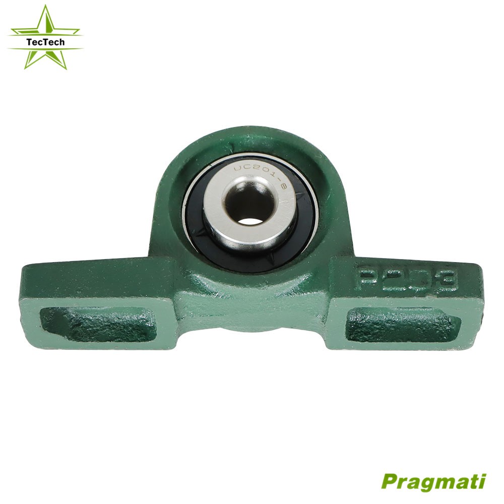 4 Pcs UCP201-8 1/2" Bore Solid Base Pillow Block Bearing Self Aligning 2 Bolt