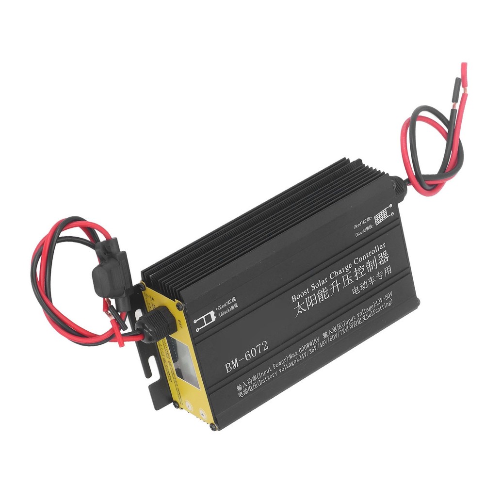 ·600W MPPT Boost Solar Charge Controller 12‑50V Input LCD Display Step Up Sol