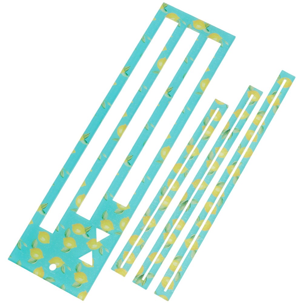 1set Acrylic Sewing Tool Organizer Board Rectangle Medium Turquoise