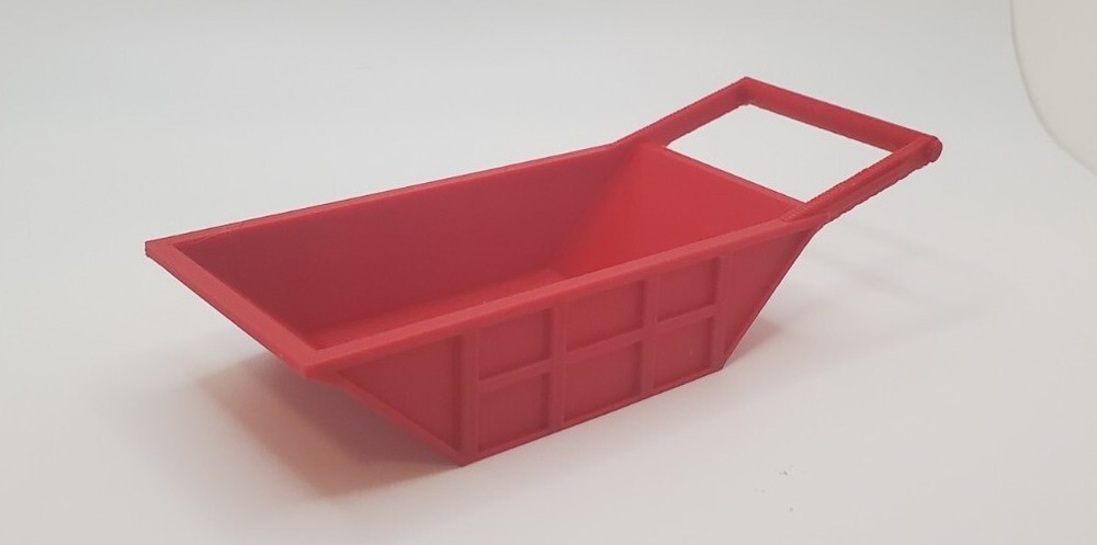 1/50 Scale 12 Cubic Yard Bedding Box in Red