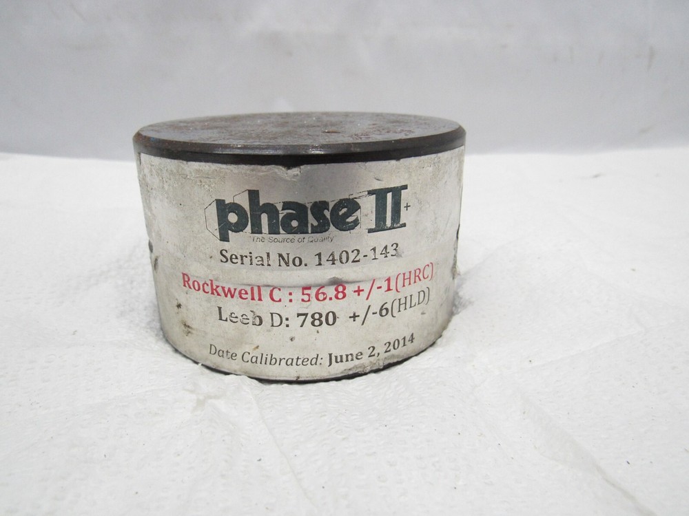 Phase II Test Block For Rockwell C, Leeb D