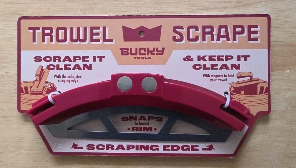 Bucky Tools Bucket Scrape 5-Gallon Universal Pail Trowel Scraper Tool