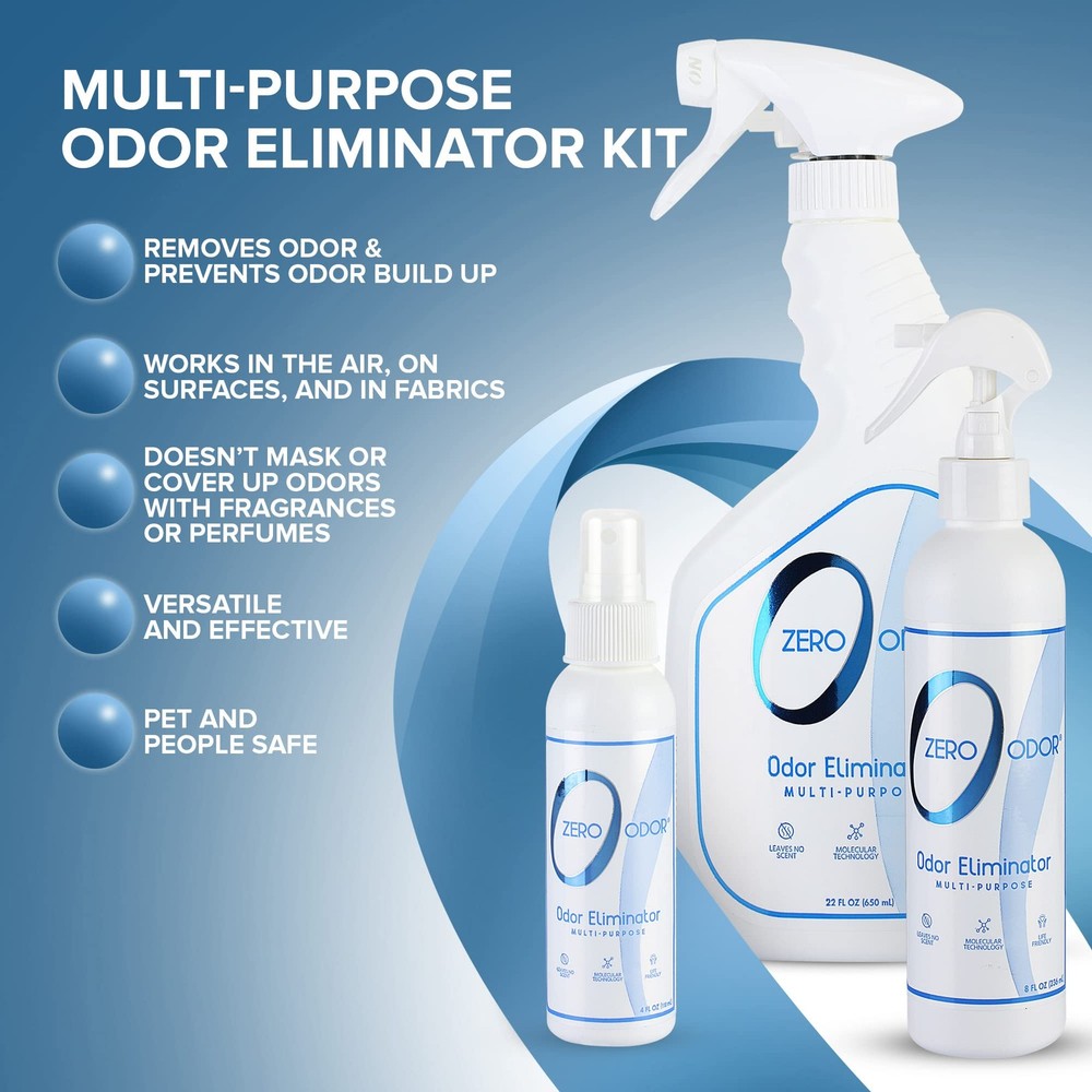 Zero Odor - Multi-purpose Strong Odor Eliminator For Home, Office, Car
