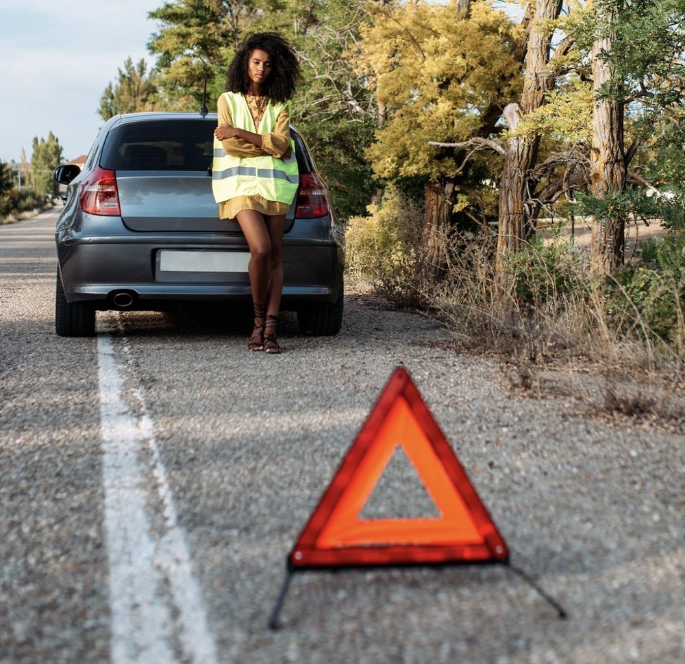 Simply Auto Warning Triangle Highly Reflective Easy Setup Emergency Breakdown
