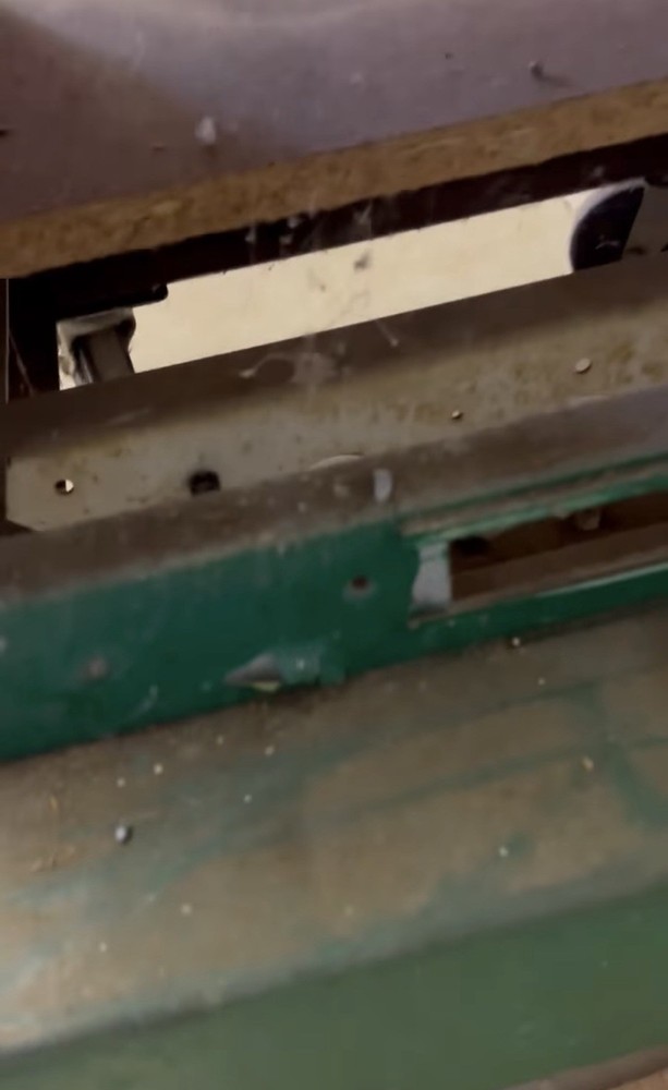 Vintage Metal Chippy Rolling Stand