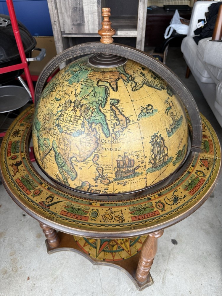 Vintage Astrology Bar Table
