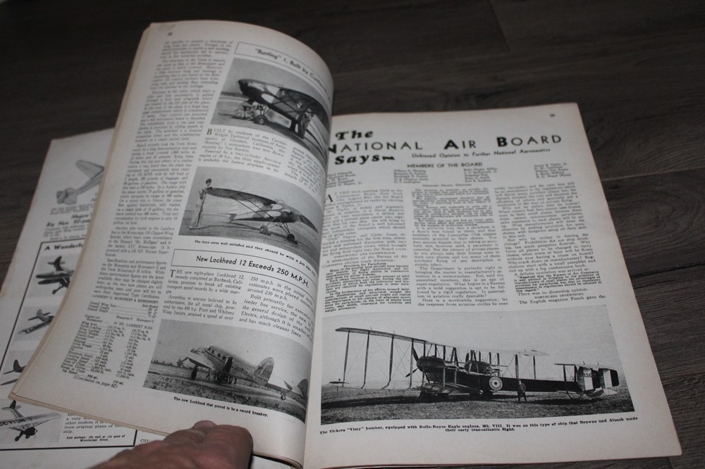 Popular Aviation magazine Oct 1936