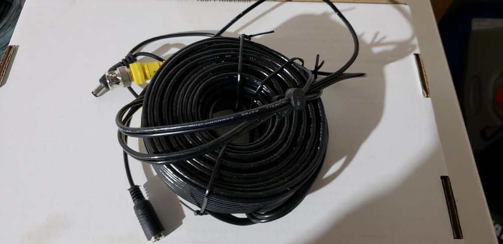 2 pc ORIGINAL LOREX BNC CONNECTOR CABLE 50FT /2 pc POWER SUPPLY