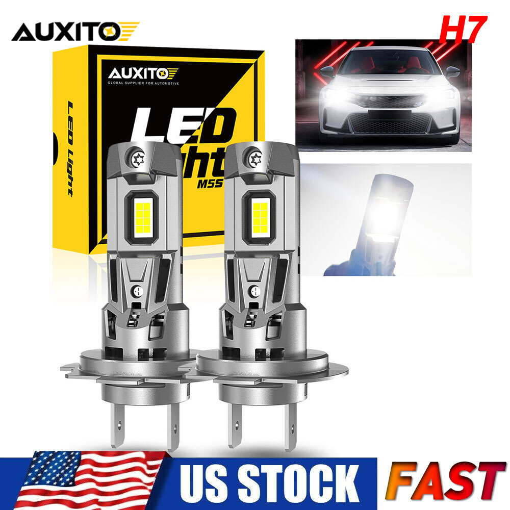 CANBUS H7 LED Headlight Super Bright Bulbs Kit White 22000LM High/Low Beam 6500K