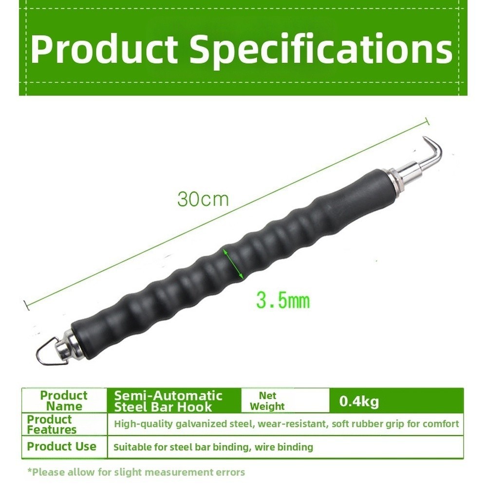 For SEMI Automatic Steel Bar Hook with Extendable Alloy Steel for Binding