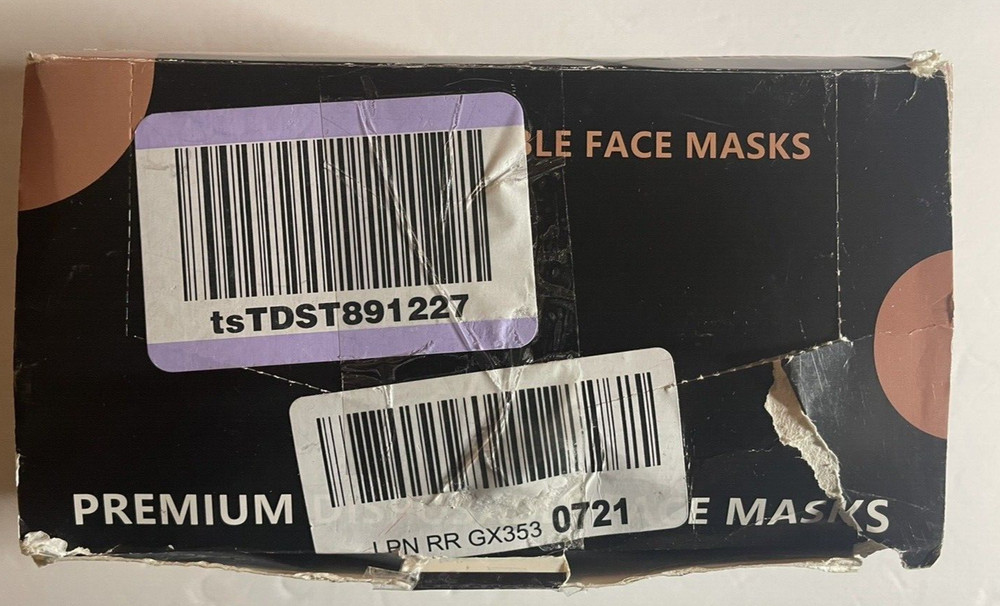 Premium Disposable Face Mask-50 Pack/Black