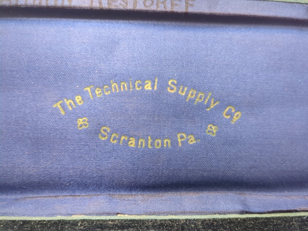 Vintage Drafting / Drawing Compass Set - The Technical Supply Co Scranton PA