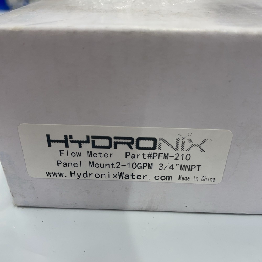 Hydronix Pfm-210 Panel Mount Flow Meter 2-10 Gpm S42