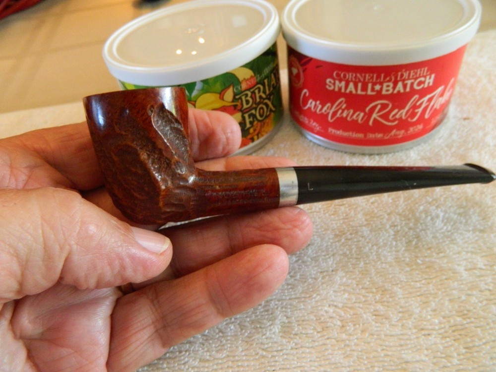 ESTATE PIPE NOB HILL IMPORTED BRIAR, BILLIARD SHAPE , USED
