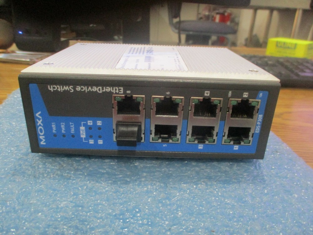 Moxa Technologies Model: EDS-P308. 8-Port EtherDevice Switch.