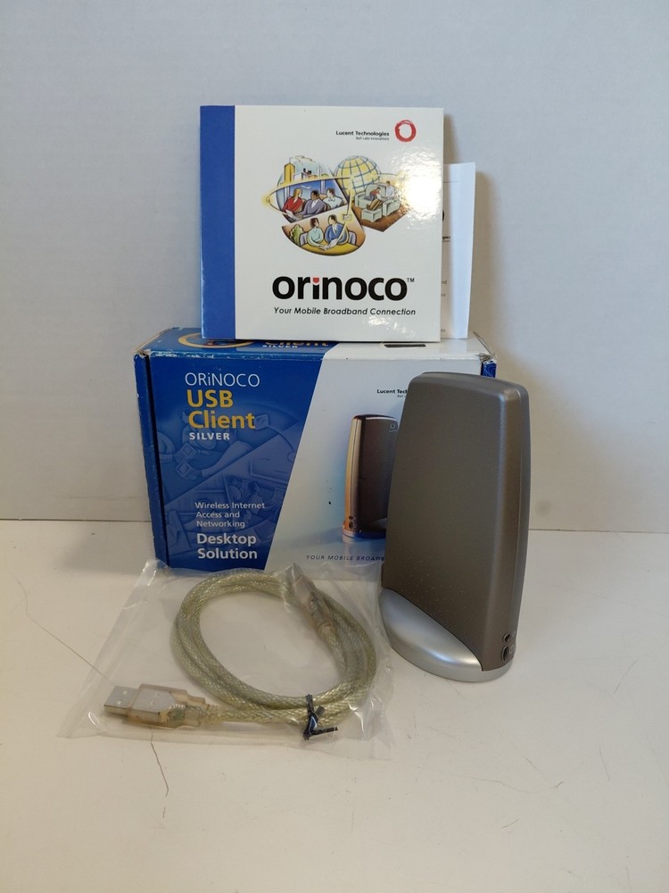 Orinoco Silver USB Client Wireless Internet Cces And Networking Desktop Solution