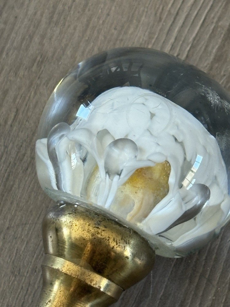 Fireplace Base PLATED Brass / Art Sphere USED.