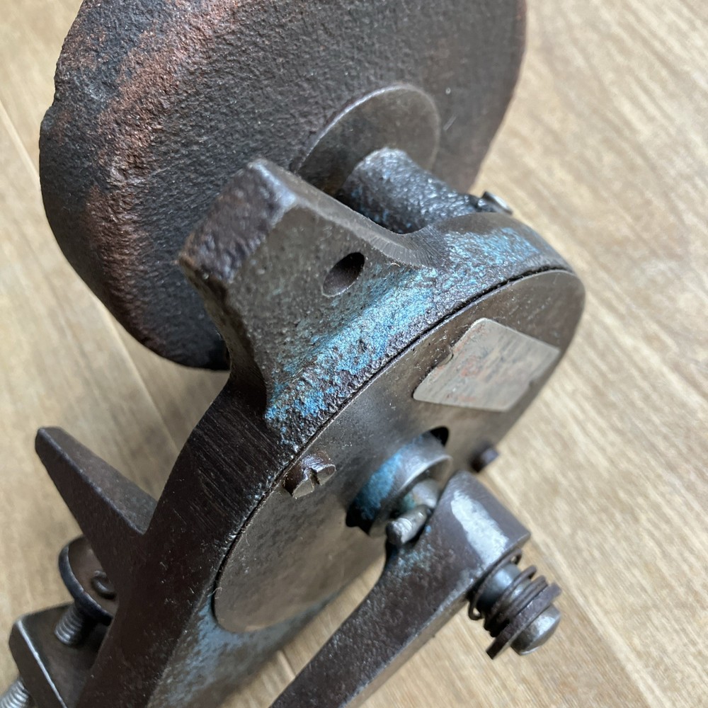 vintage iron hand cranked grinder