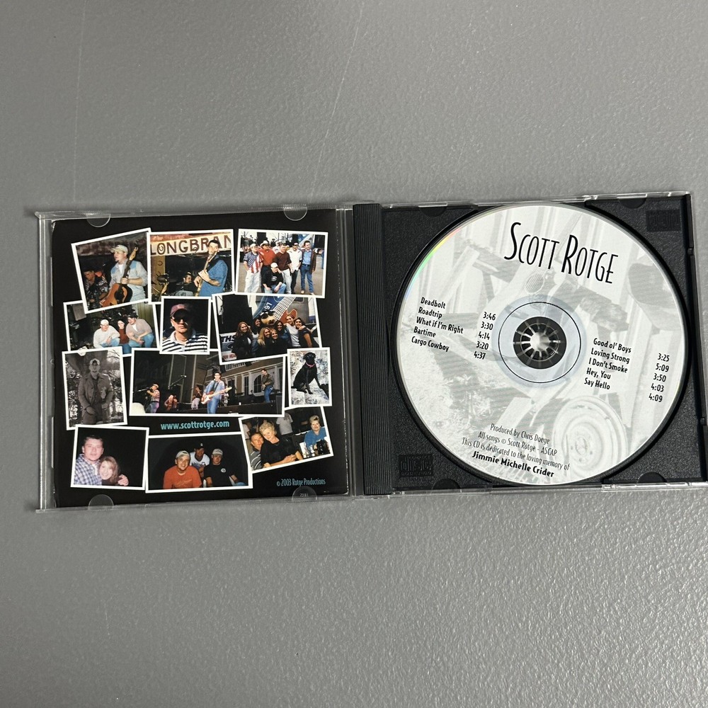 scott rotge band cd signed autographed rare