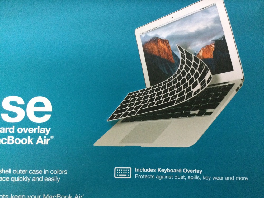DIGITAL BASICS for Macbook Air 13” Fitted Clipcase with Keyboard Overlay Silver