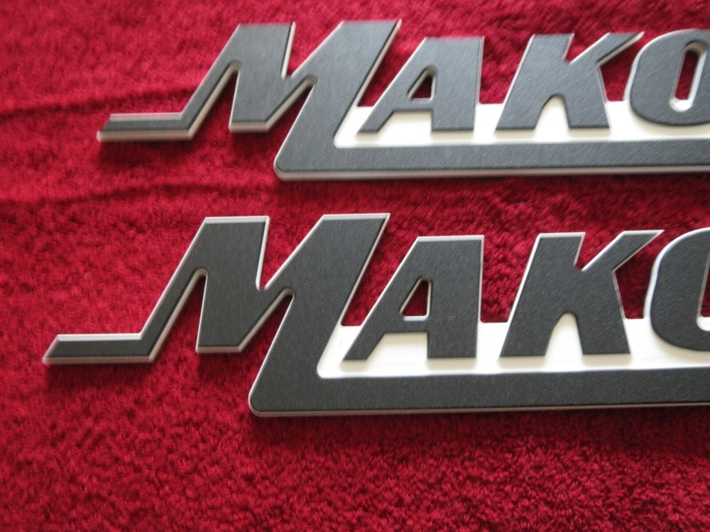 Mako Boat Emblems / Badges (Large) 3" High - SINGLE