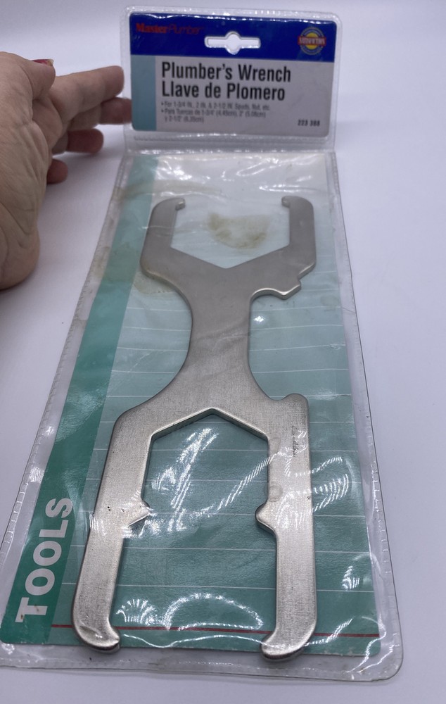 Master Plumber Plumber’s Wrench 1 3/4”, 2”, 2 1/2” Spuds, Nuts, Etc