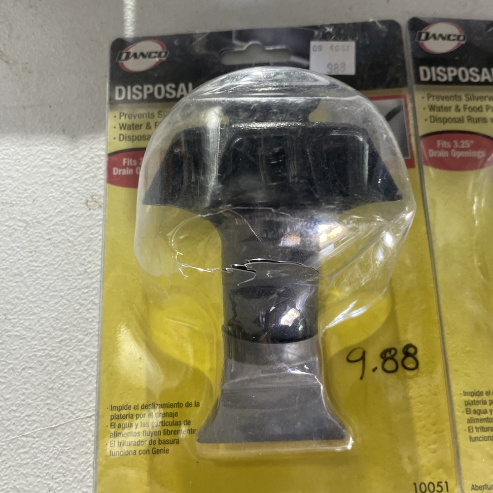 2 Danco Disposal Genie Black Plastic Garbage Disposal Strainer 10051