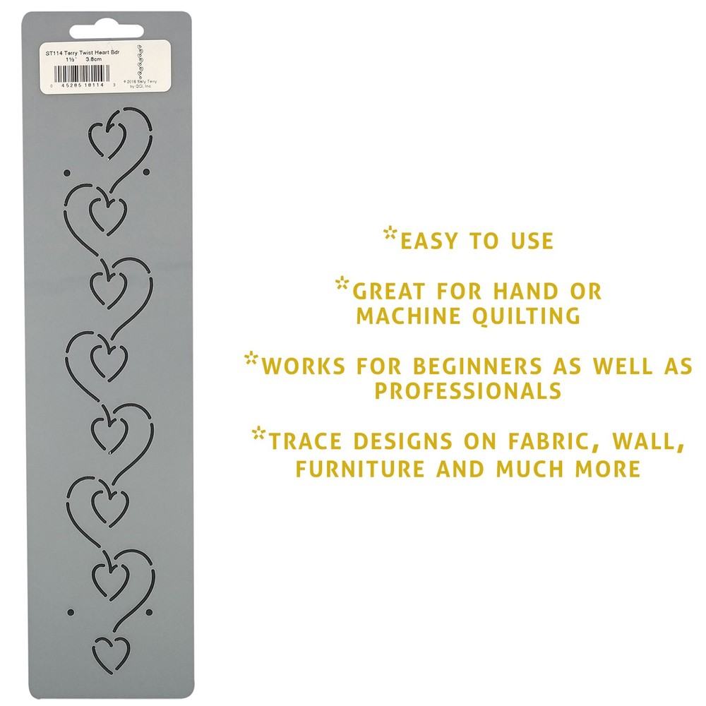Border Quilting Stencils Heart Wave Stencil Wavy Designs Quilt Pattern Templates