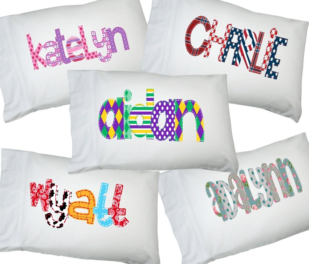 Alphabet Soup Personalized Pillowcases