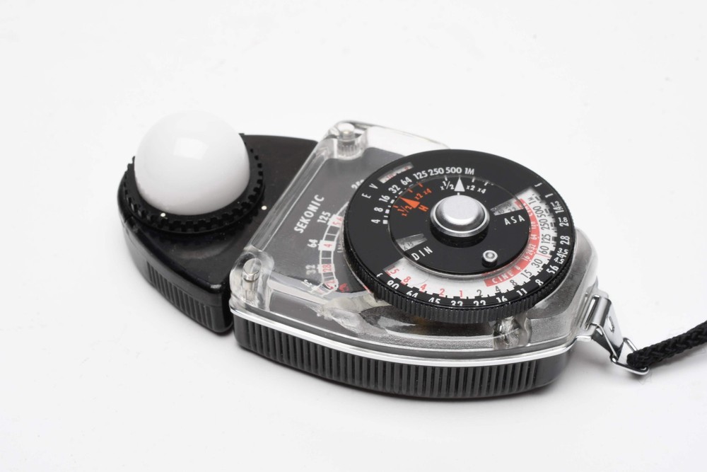 Sekonic Studio Deluxe L-28C2 incident light meter, Slides, Tested, Great!