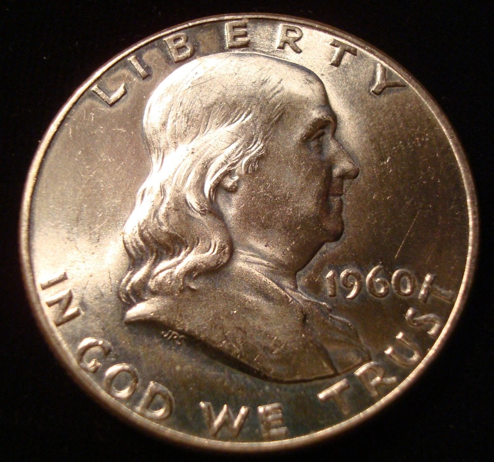 1960 uncirculated Franklin Half Dollar