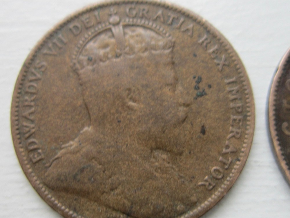 1880 & 1907 Newfoundland Large Cent Lot
