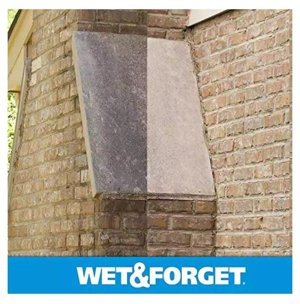 Wet & Forget Moss Mold Mildew Algae Stain Remover Multi-Surface Cleaner 96oz x2