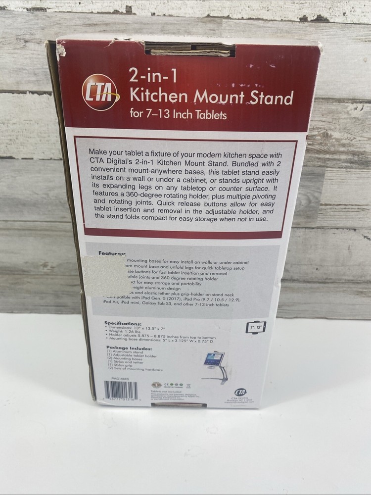 CTA Dual Security Kiosk Stand With Locking Case and Cable PAD-ASK